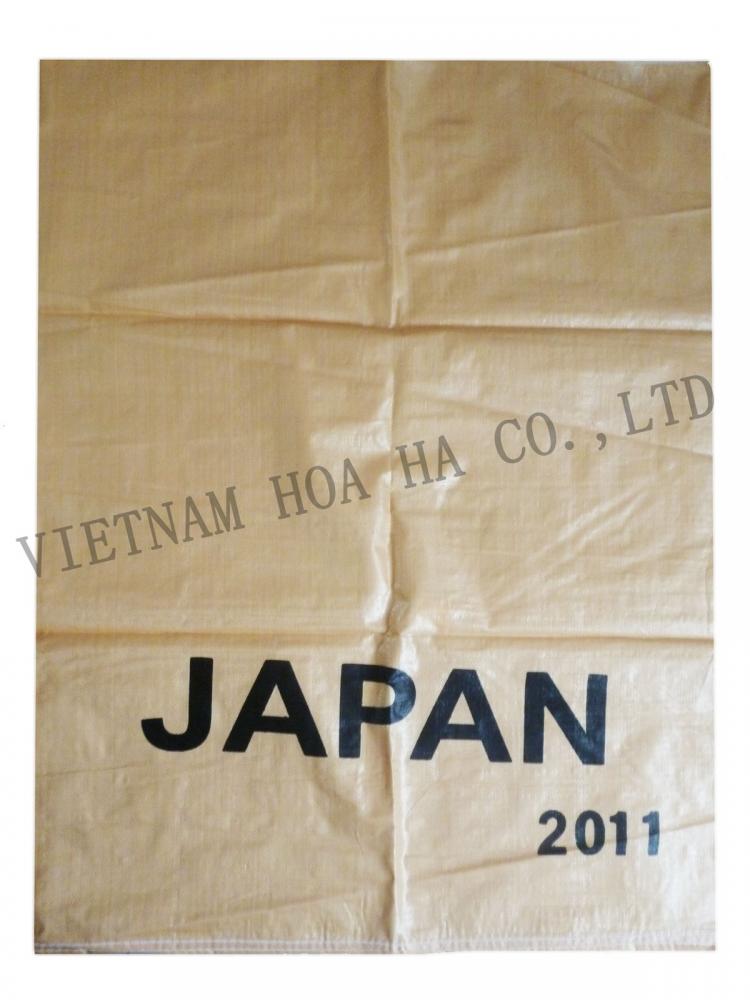 Plain pp woven bag for Japan market