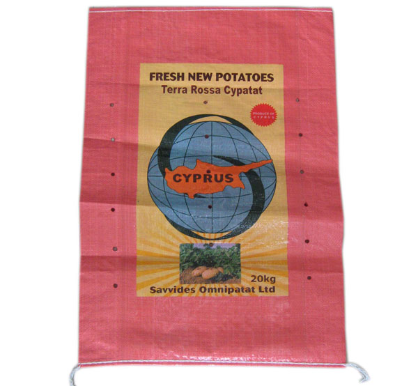 Plain pp woven bag for package of pomato
